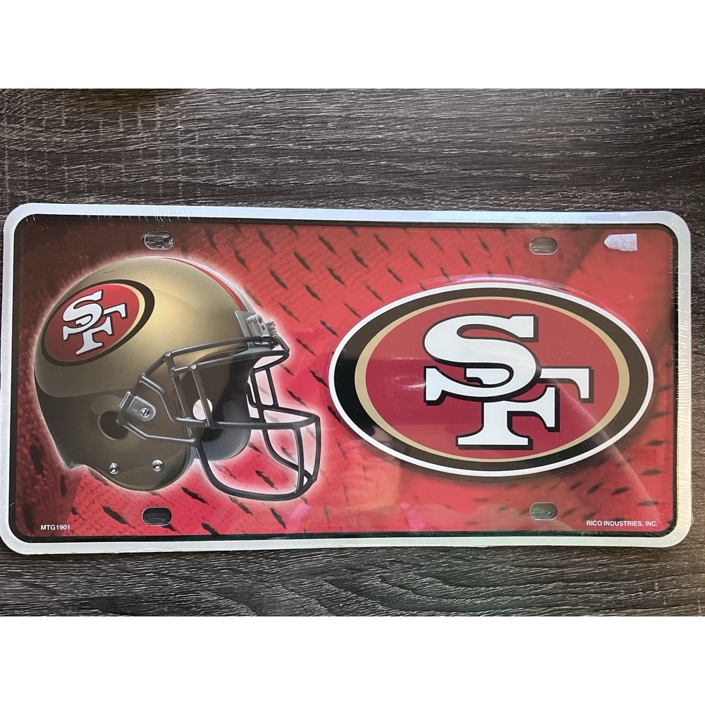 San Francisco 49ers Metal Novelty License Plate‎